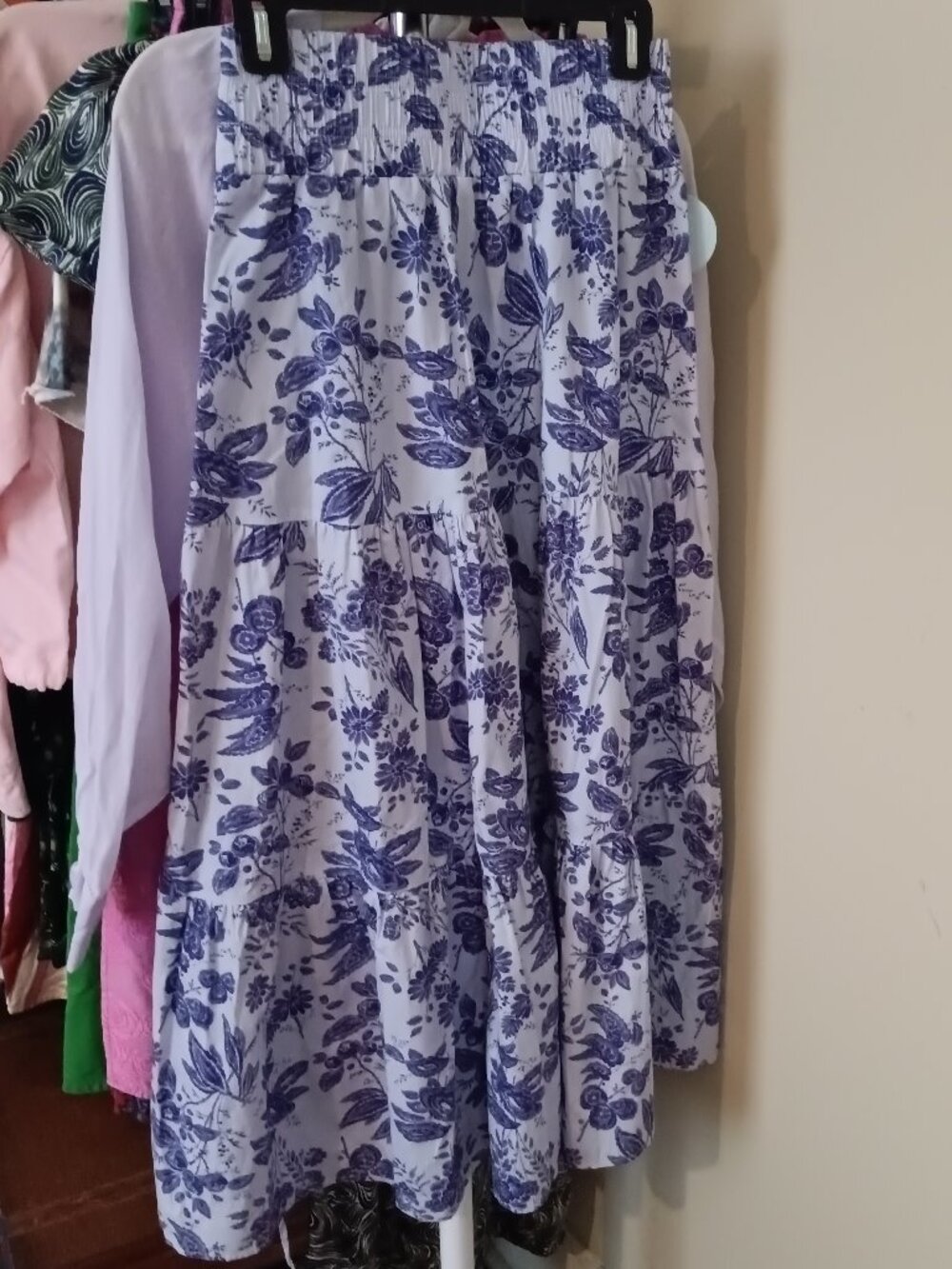 NWT Hill House Lilac Tonal Floral The Florence Nap Skirt Size XS